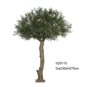 Grand <span class=keywords><strong>Olivier</strong></span> Artificiel de Luxe Fait Main 240 cm (8 pieds) en Soie, Métal, Tissu et Résine PE pour Mariages et Événements - Product Image 6