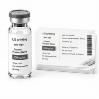 Étiquette de flacon, autocollant pour flacon, pour petits flacons de médicaments pharmaceutiques avec logo personnalisé, impression adhésive imperméable