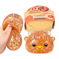 Mainan Squishy TPR Bentuk Sapi Highland dalam Kemasan Grosir, Lembut, Dapat Diremas, Hadiah Penghilang Stres, Souvenir Pesta