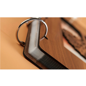 <span class=keywords><strong>Album</strong></span> Fotografico Tascabile in Legno Intagliato 29*29cm con Rilegatura a Spirale e Capacità di Oltre <span class=keywords><strong>200</strong></span> <span class=keywords><strong>Foto</strong></span> per Conservare e Organizzare Ricordi - Product Image 3