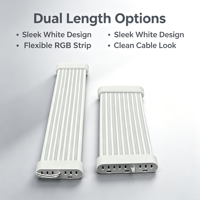 Cable de Extensión para Placa Base de Ordenador de Escritorio, Cable ARGB de Neón, 24 Pines, Tarjeta Gráfica de 8 Pines, Fuente de Alimentación y Emisión de Luz ARGB
