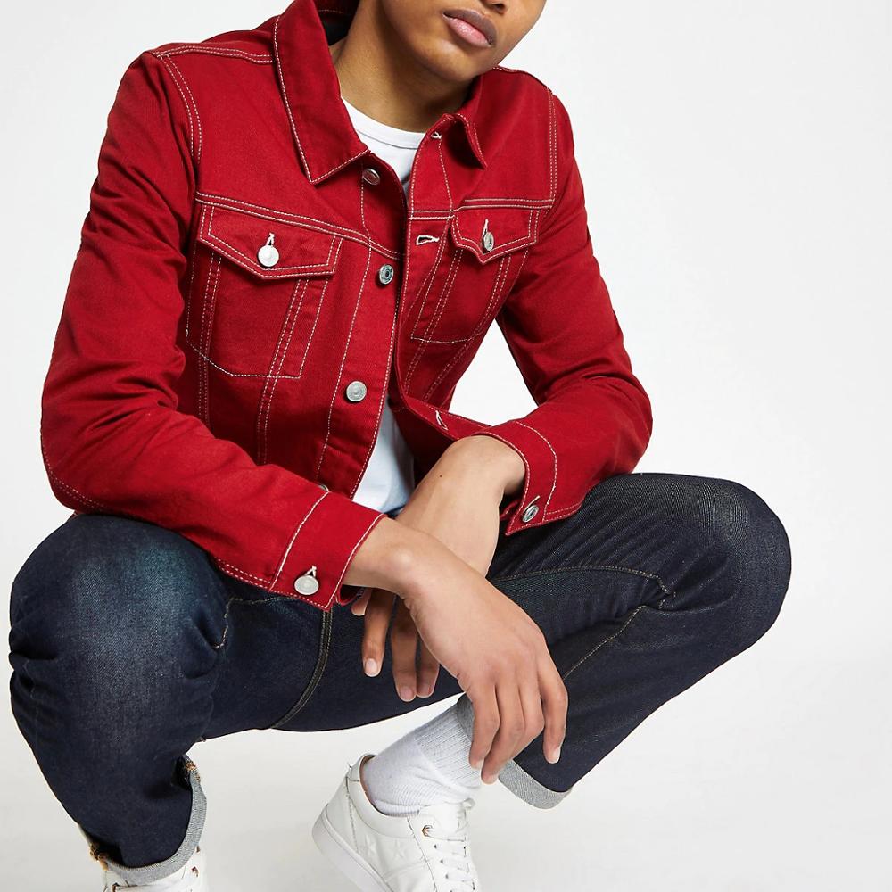 Red Denim Jacket China Trade,Buy China Direct From Red Denim ...