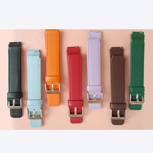 Bracelet de montre en cuir véritable double face en cuir de vachette pleine fleur, compatible avec <span class=keywords><strong>Huawei</strong></span> Watch <span class=keywords><strong>B6</strong></span> B7 - Product Image 1