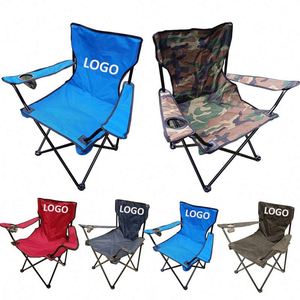Factory Custom Logo Beach Chair Custom Logo Beach Camping Chair Foldable Camping Chairs With Back Support - Product Image 1