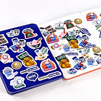 Lembar Stiker Kustom Vinyl Tahan Air Die Cut Label Stiker Lembar Logo Personalisasi Kartun Anak-anak Hewan Unicorn Hadiah Pesta