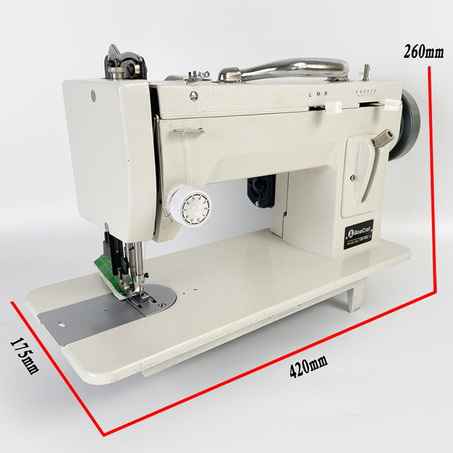 7''/ 9'' Arm Electric Sewing Machine Thick Walking Foot Zigzag Stitch Heavy-Duty Leather Home Use Used