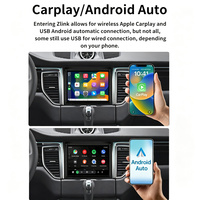 Radio Mobil Android Auto 8,4 inci dengan Layar Terpisah, Bantuan Mundur, GPS Terintegrasi untuk Porsche Macan 2012-2017, Wireless Carplay
