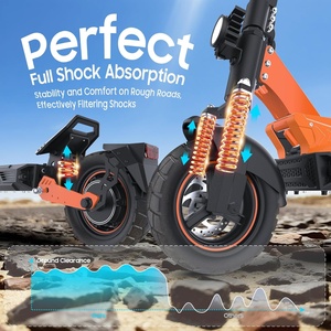 Electric Scooter Adults 10" Tires 1000W Brushless Motor Top Speed 28 MPH 28 Miles <b>Max</b> Range <b>Smart</b> APP <b>Max</b> 330lbs Load 52.4in - Product Image 4