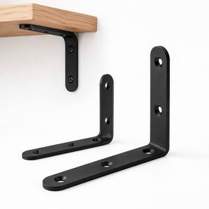 Staffa angolare a L da 4 pollici in acciaio inossidabile |   Supporto per Mensole Flottanti a Parete per Carichi Pesanti, Accessori per Mobili - Product Image 1