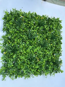 Plante en bois mur gazon artificiel décoration gazon mur panneaux de toile de fond faux aménagement paysager <span class=keywords><strong>haie</strong></span> clôture feuilles vertes Greenleaf - Product Image 3