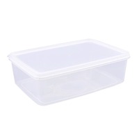 Voedselveilige lunchbox Verdikte transparante plastic luchtdichte koelkastopbergcontainer Draagbare stapelbare antislip fruitbox
