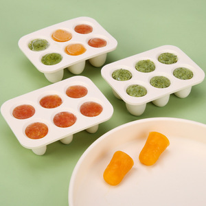 Moule à jouets de dentition congelables, grand format carré, en silicone de qualité alimentaire sans BPA, pour le stockage d'aliments pour bébés de 0 à 12 mois - Product Image 3