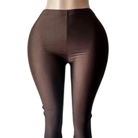 Atasan Crop Top Lengan Pendek Transparan Peeqi dan Celana Pendek/Capri Kulit PU / Set 2 Potong Pakaian Wanita Seksi Kasual