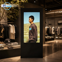 Support d'affichage publicitaire LED sur pied, en aluminium et acrylique, pour centres commerciaux, magasins de luxe et usage intérieur