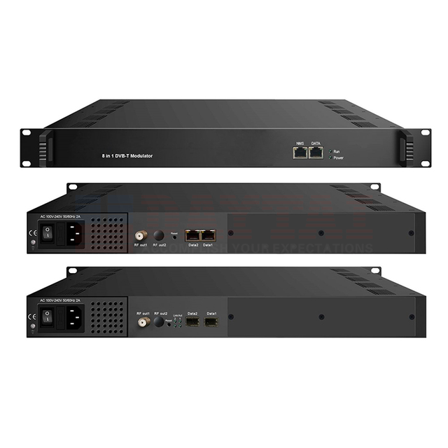 All-in-one Device 8 Multiplexing Channels Digtail 8 in 1 DVB-T Modulator