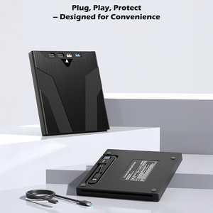 ไดรฟ์บลูเรย์ภายนอกสำหรับแล็ปท็อป เครื่องเขียนแผ่นบลูเรย์แบบพกพา USB 3.0 Type-C รองรับแผ่น CD/BD ความจุ 50G - Product Image 4