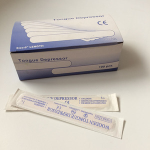 Depresor Lingual de Madera de 6 Pulgadas, Envasado Individualmente, para Examen Oral, Limpiador de Lengua, para Comercio Exterior y Exportación Transfronteriza - Product Image 1