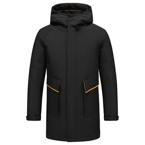 Processus de pressage et de rembourrage sans couture, vêtements d'entreprise ODM, veste longue en duvet pour homme, hiver - Product Image 1