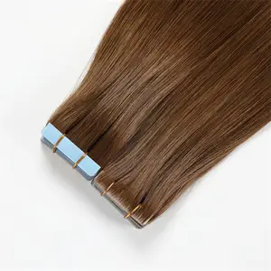 Neues Design lange gerade Injektion unsichtbares Klebeband in Haar verlängerung 6 # nahtloses Klebeband in Extensions Tape Haar
