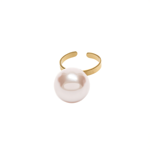 Anillos de Moda de Acero Inoxidable 316L con Baño de Oro PVD, Anillo de Perlas Sostenible y Resistente - Product Image 2