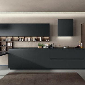 Gabinete de <span class=keywords><strong>Cocina</strong></span> con Acabado Blanco Brillante, Tirador Oculto <span class=keywords><strong>Extraíble</strong></span> - Product Image 1