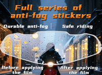 Autocollant anti-buée pour casque de moto RX7X V ASTRO-GX ASTRAL-X VECTOR-X XD, film anti-buée pour écran complet, lentille transparente