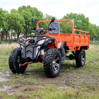 Quad agricole 4x4 250cc à refroidissement liquide avec benne basculante hydraulique et pneus résistants au boue pour terrains accidentés et plantations