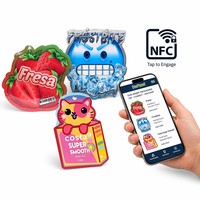 Bolsas de Plástico Personalizadas con Chips NFC Inteligentes Impresos, 3.5g, Forma Irregular Especial Única, Bolsas de Mylar Personalizadas con Cajas para Snacks