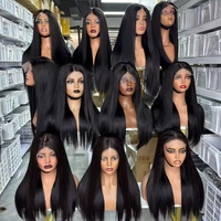 Perruques frontales en dentelle HD 13x6 en cheveux vietnamiens bruts lisses et droits, 100% cheveux humains non traités, vente en gros à prix avantageux