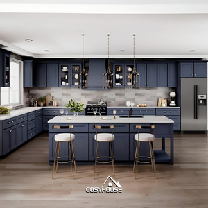 Mueble de Cocina Modular Personalizado con Almacenamiento de Múltiples Cajones y Encimera de Granito, Juego Completo de Muebles de Cocina para Apartamento o Villa - Product Image 5