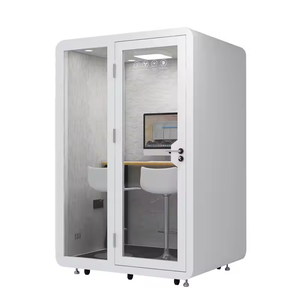 Cabine téléphonique insonorisée en acier détachable, bureau mobile et studio d'enregistrement pour atelier, immeuble <span class=keywords><strong>de</strong></span> bureaux ou appartement - Product Image 6