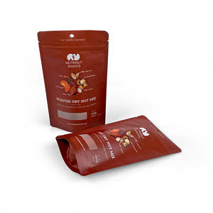 שקיות נייר סטנד-אפ מודפס מותאם אישית שקיות נייר אלומיניום עבור עוגיות אגוזי קפה לועסים - Product Image 3