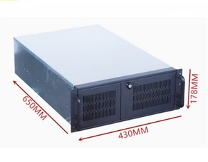 Rack Server Industriale in Acciaio 4U 650mm di Profondità 8 Ventole 10 Slot per Dischi Rigidi 3 Posizioni <span class=keywords><strong>CD</strong></span>/DVD-ROM Compatibile con Installazione Scheda EATX - Product Image 1