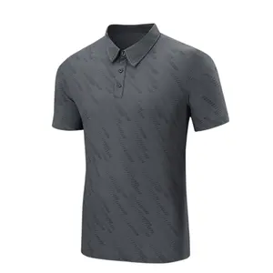 SS22新しいデザインの男性用カスタムプリントクイックドライスポーツポロシャツ男性用ゴルフポロシャツ
