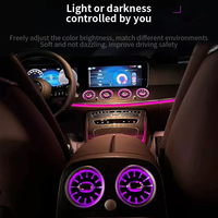 Sortie d'évent de turbine de climatisation avant et arrière de haute qualité avec lumière ambiante de 64 couleurs pour mercedes-benz classe E W213