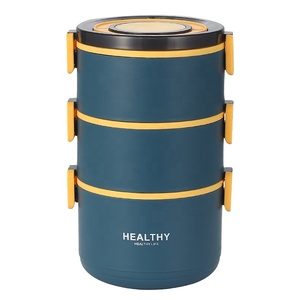 Xách tay duy nhất Tier Vòng thực phẩm đóng gói <span class=keywords><strong>container</strong></span> với 1-3l công suất và độ tươi bảo quản cho sinh viên - Product Image 1