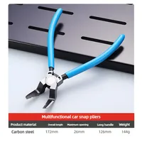 Pince diagonale multifonctionnelle pour voiture – Outil de serrage de rivets, dénudage de fils, retrait de crochets et tournevis – Pince automobile