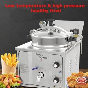 Freidora <span class=keywords><strong>de</strong></span> <span class=keywords><strong>Pollo</strong></span> Rectangular Comercial <span class=keywords><strong>de</strong></span> Acero Inoxidable SUYUAN SY-16, 16L, 3000W, Eléctrica, 220V, Plateada - Product Image 3