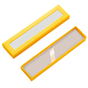 Hot Bán Cao Cấp Sang Trọng Tại Chỗ Rỗng Giấy Quà Tặng Bút Tùy Chỉnh Đóng Gói Hộp Với Rõ Ràng PVC Cửa Sổ - Product Image 6