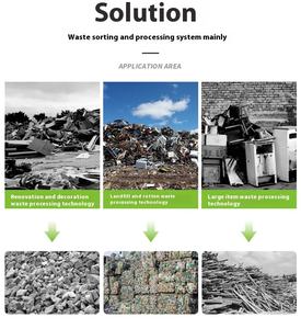 Transportador de correa de residuos de demolición de construcción profesional para ventanas, puertas, barandillas, línea de clasificación de reciclaje - Product Image 6