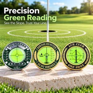 Custom Golf Putting Slope Reader Bubble Level Metal Green Reading Aid OEM Promotional Golf <b>Gift</b> Factory Factory Direct Wholesale - Product Image 1