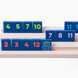<span class=keywords><strong>Jeu</strong></span> de carreaux de Rummy bleu Admiral, <span class=keywords><strong>jeu</strong></span> de société avec des tuiles numérotées pour les fêtes en famille, vente en gros - Product Image 1