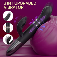 Verbesserte Dehnungs- und Massage-Technik für Liebhaber: 5-Gang-Schaltung + 10-Frequenz-Fernbedienung, Multi-Speed-Vibration, USB