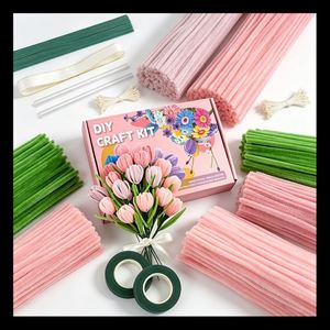 Limpiapipas de Chenilla para Manualidades, Varillas de Chenilla Macaron, Alambre Esponjoso, Palitos Retorcidos, Juguetes Educativos de Fantasía y Ciencia Ficción, Manualidades Creativas Hechas a Mano - Product Image 4