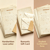 Ensemble de papier à lettres et d'enveloppes vintage, cadeau romantique pour elle