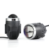 GPNE Phare antibrouillard bi-LED tricolore 2 pouces 35W avec lentille de projecteur 4500K 3000K 6000K et support