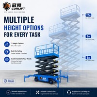 Corlift Ev Tipi ve Endüstriyel Makaslı Platform Mobil Havadan Çalışma Platformu Portatif İskele Kaldırma Masası 2000mm