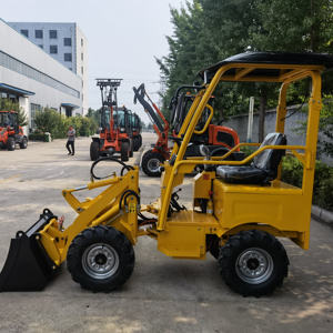 Tracción en las cuatro ruedas de alta calidad, pequeñas excavadoras multifuncionales, carretillas elevadoras pequeñas - Product Image 5