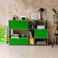Mueble de Salón de Diseño Moderno, Aparador Metálico Modular Personalizado, Mueble de Almacenamiento para Salón