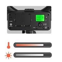 TRIOPO dudukan ponsel LED 18 inci, cincin lampu fotografi LED, tempat ponsel untuk YouTube Live & foto Studio, aksesoris
